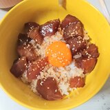 ごま油が決め手！キメジの漬け丼